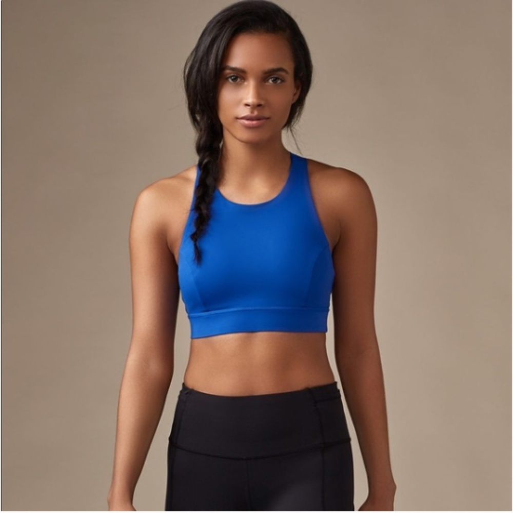 Lululemon Fast and Free blue sports bra size 8